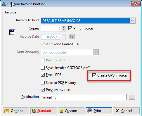 OPS Connect-Ops Technology Integration Sending Invoices – RFMS Help Desk