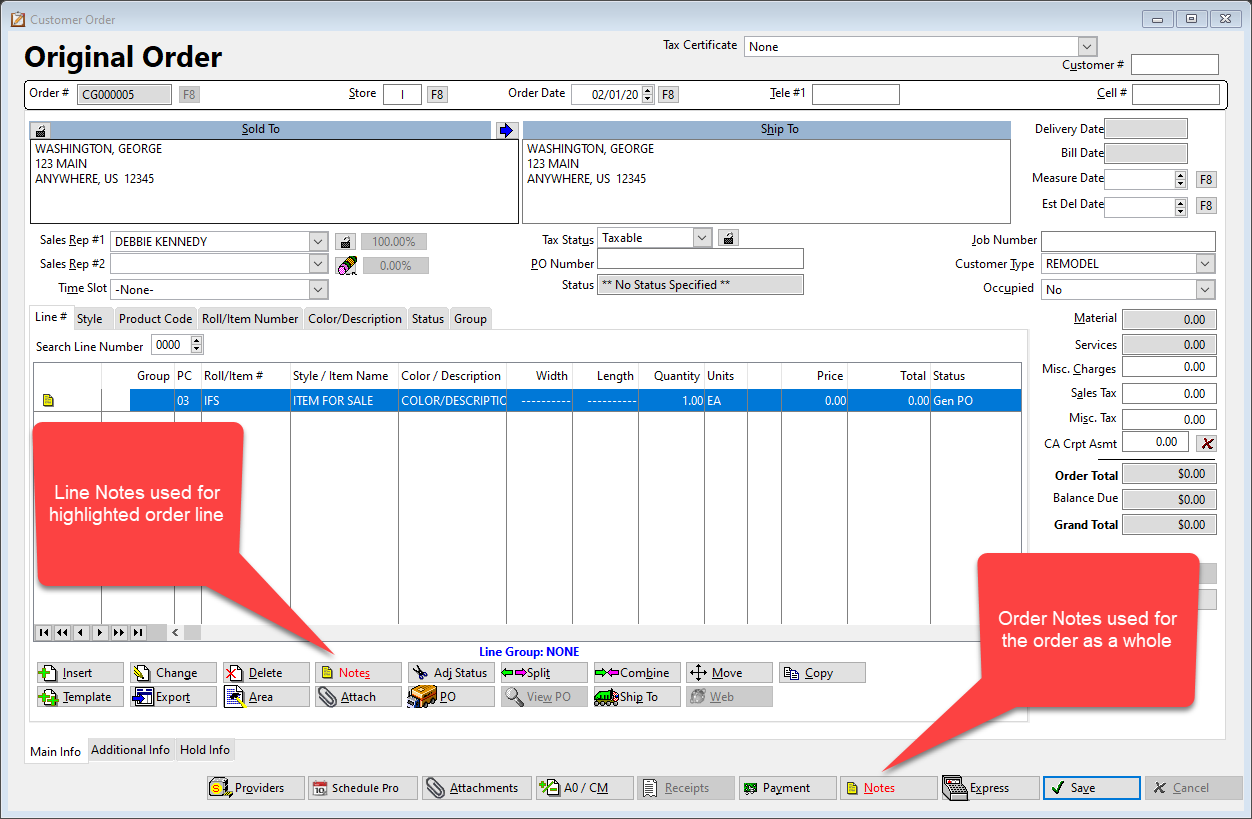 Order/Line Notes - Tips, Tricks, and where do the notes go? – RFMS Help ...
